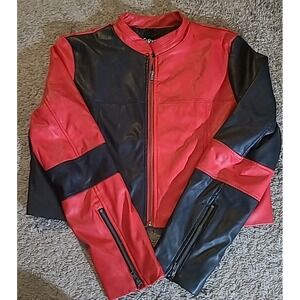 Harley Quinn Suicide Squad 2X Faux Leather Jacket "Live Fast Die Clown" Cosplay